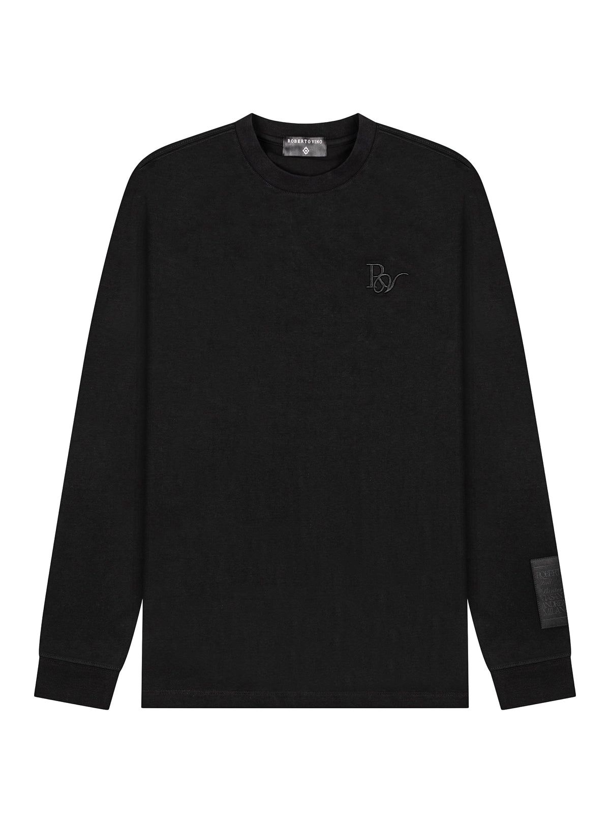Slim Fit Long Sleeve Tee - Milano Script