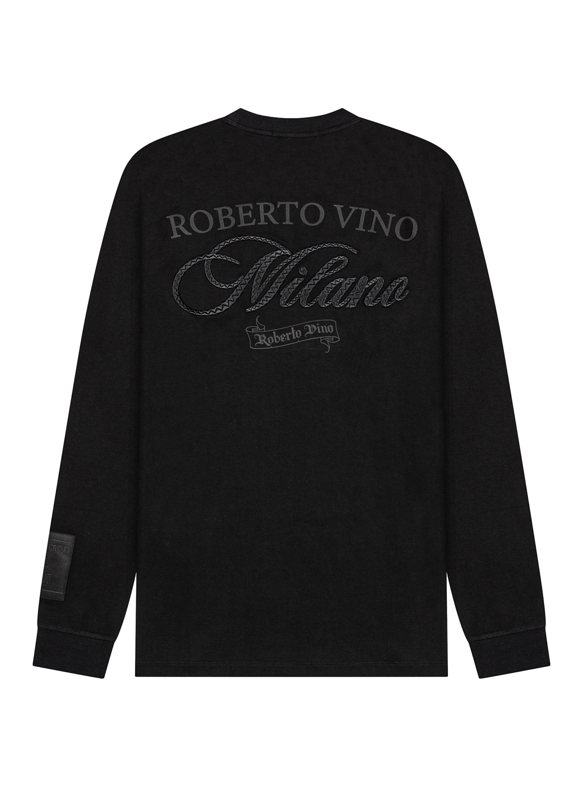 Slim Fit Long Sleeve Tee - Milano Script