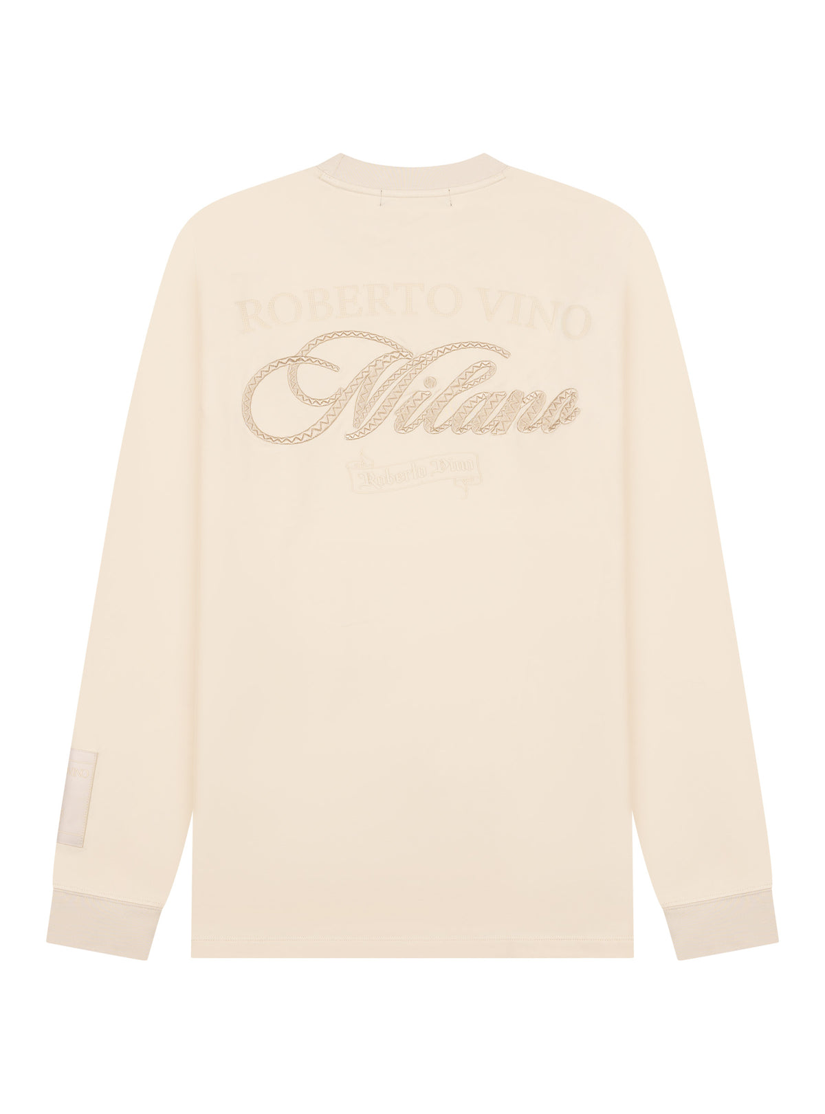 Slim Fit Long Sleeve Tee - Milano Script