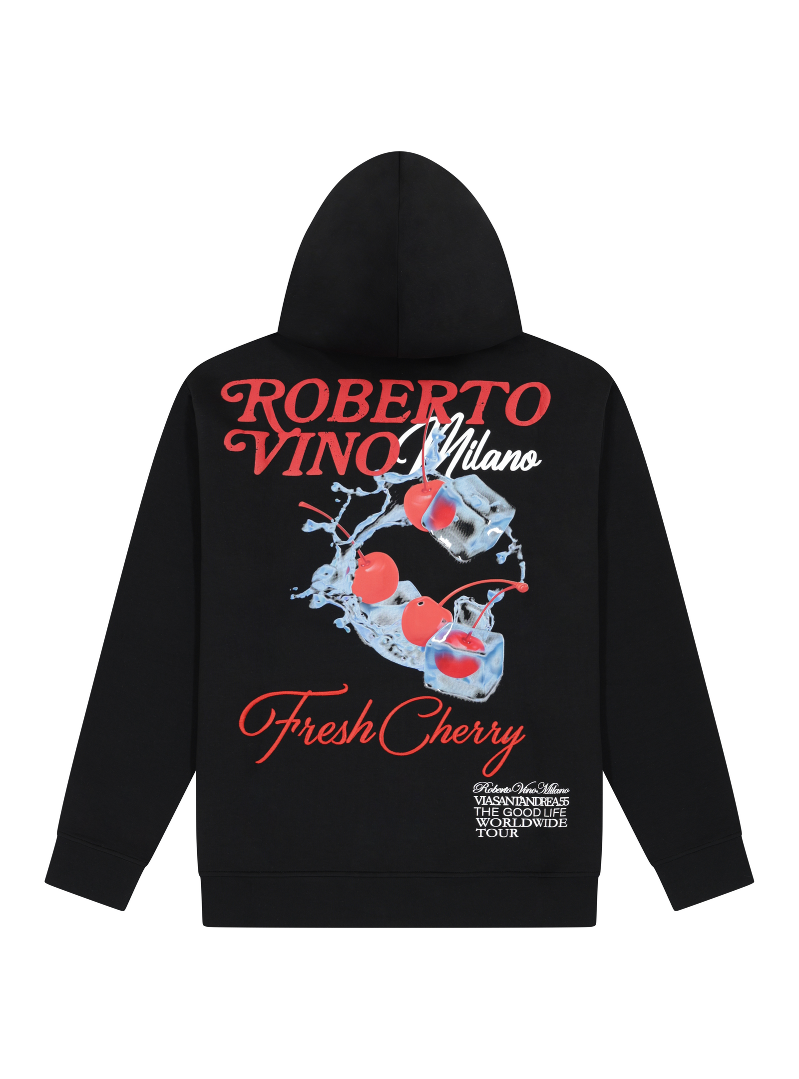 Fresh Cherry Zipper Hoodie