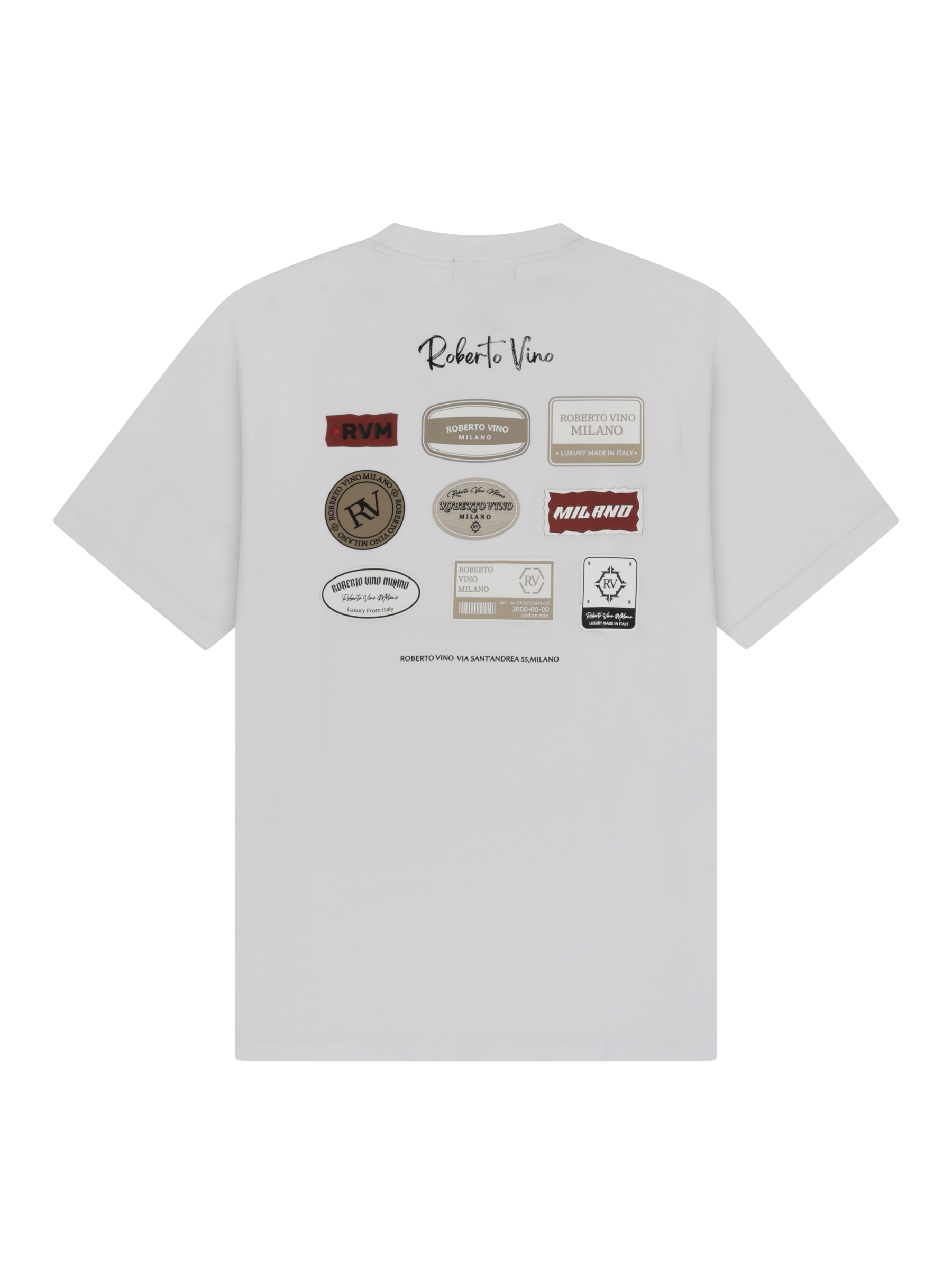 Oversized Front Patches Tee