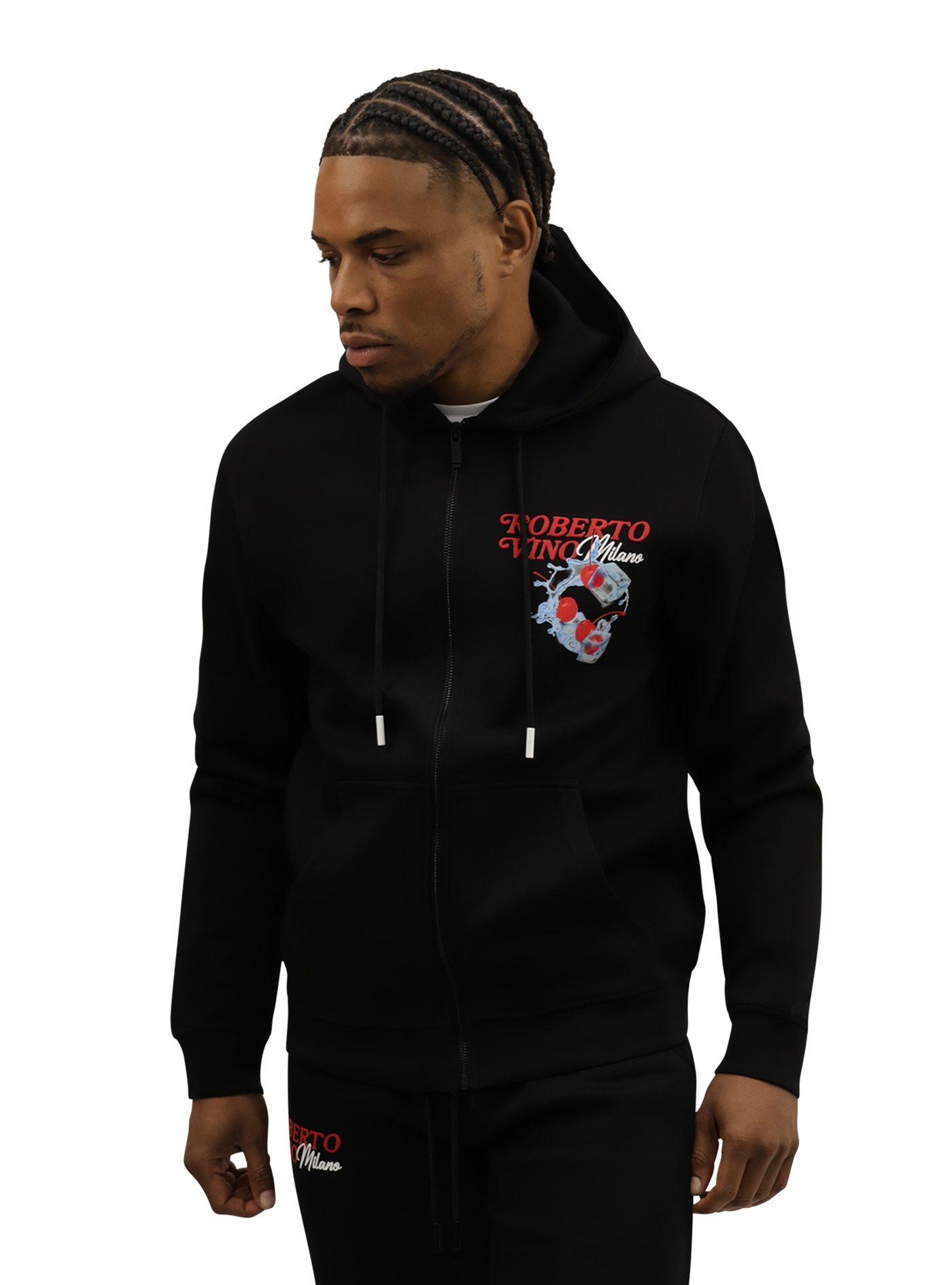 Fresh Cherry Zipper Hoodie