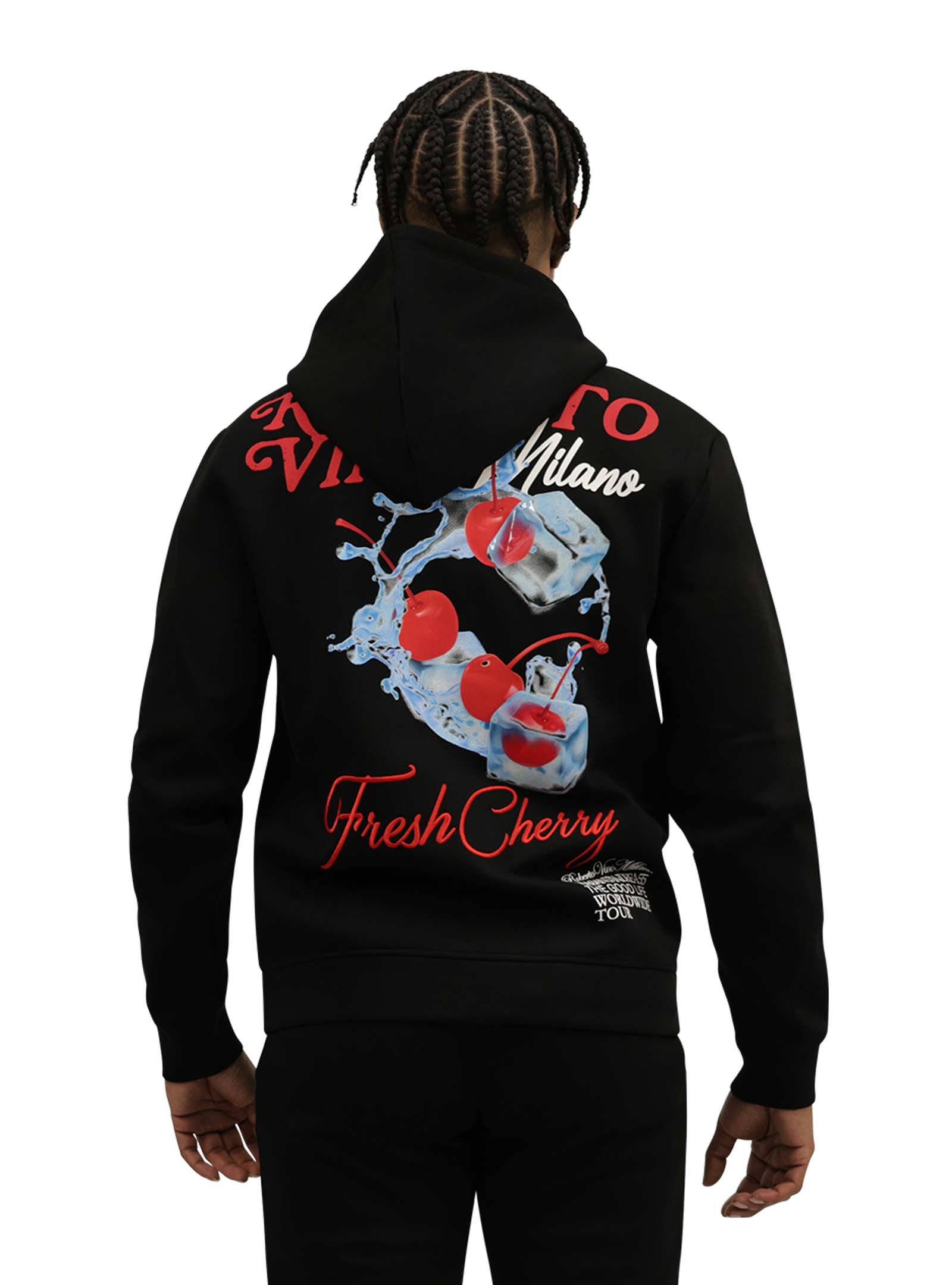 Fresh Cherry Zipper Hoodie