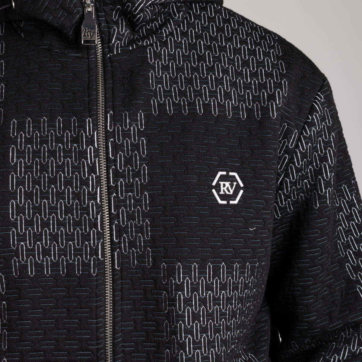Knit Jacket - Checkerboard detail