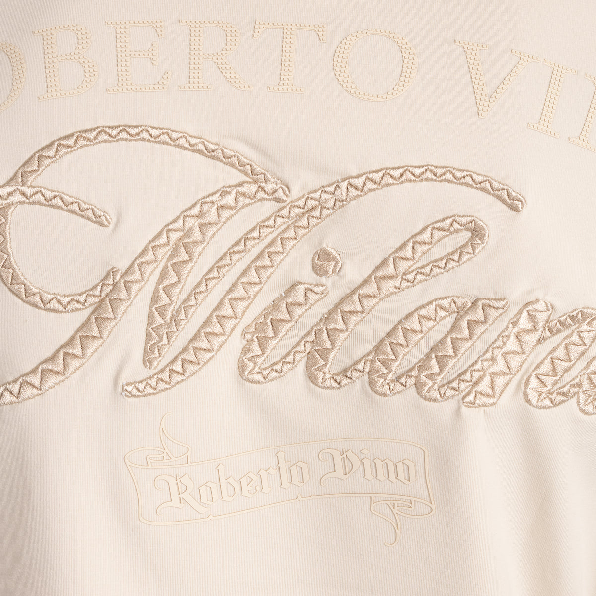 Slim Fit Long Sleeve Tee - Milano Script detail