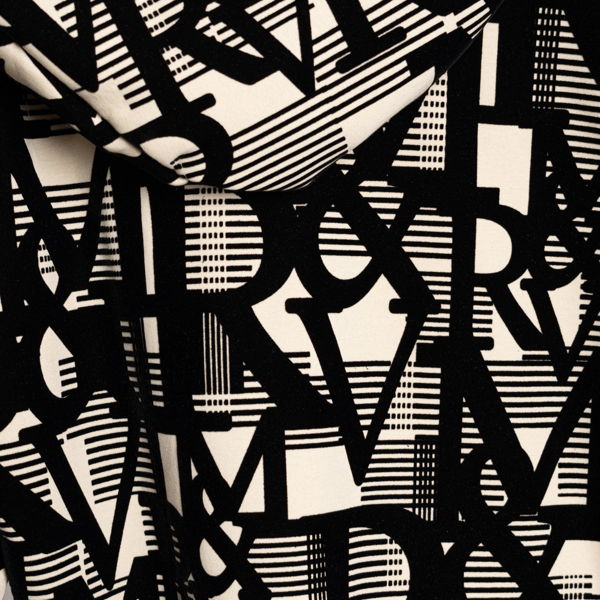 Classic RV Hoodie - All Over Letters detail