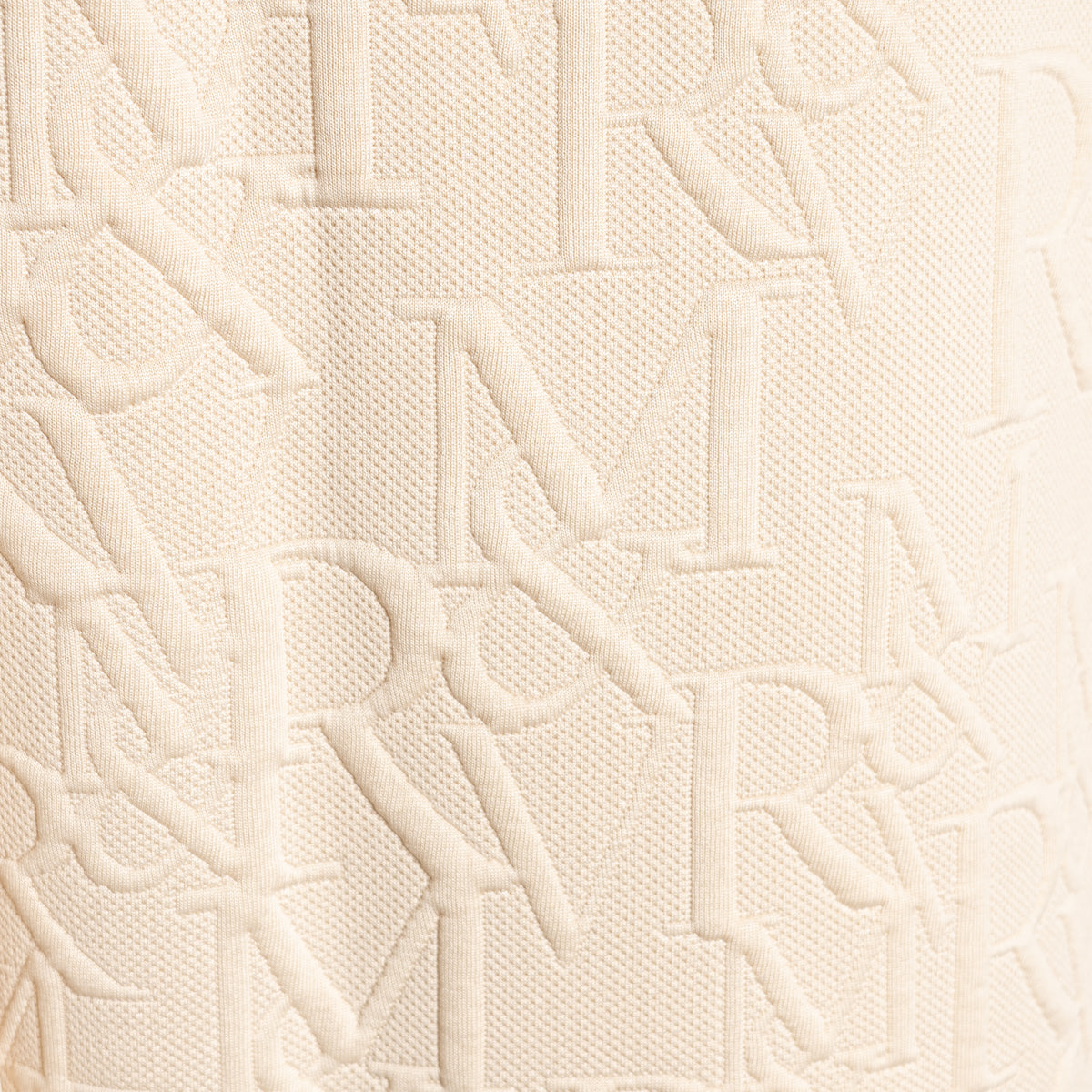 Lightweight Knit Hoodie - Quilted Monogram detail
