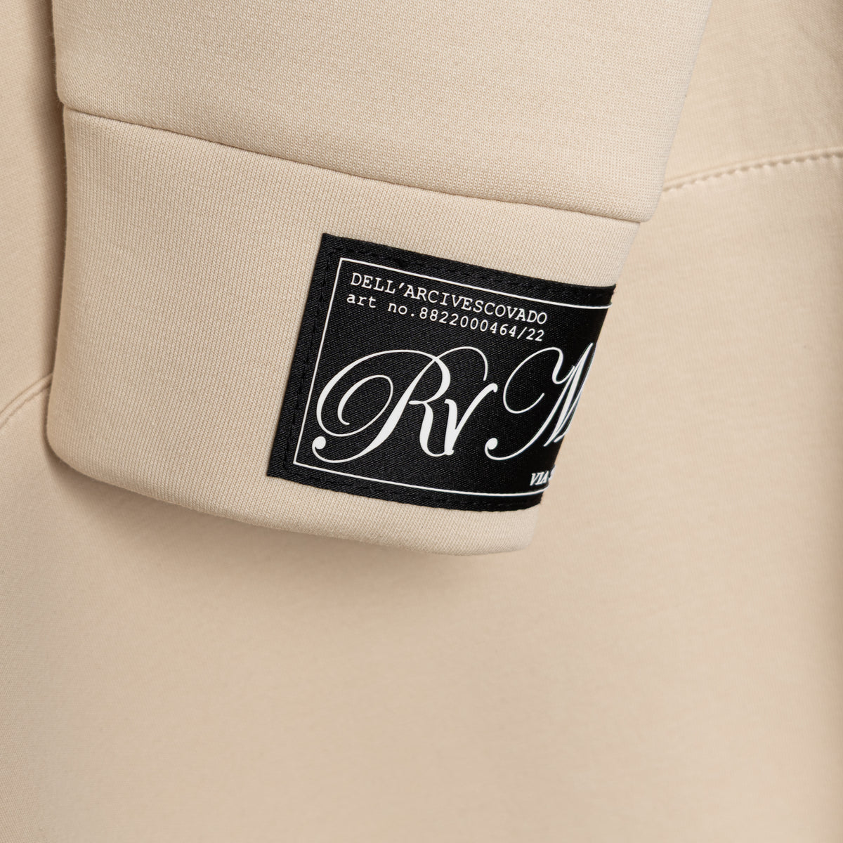 Classic RV Hoodie - Plaque detail