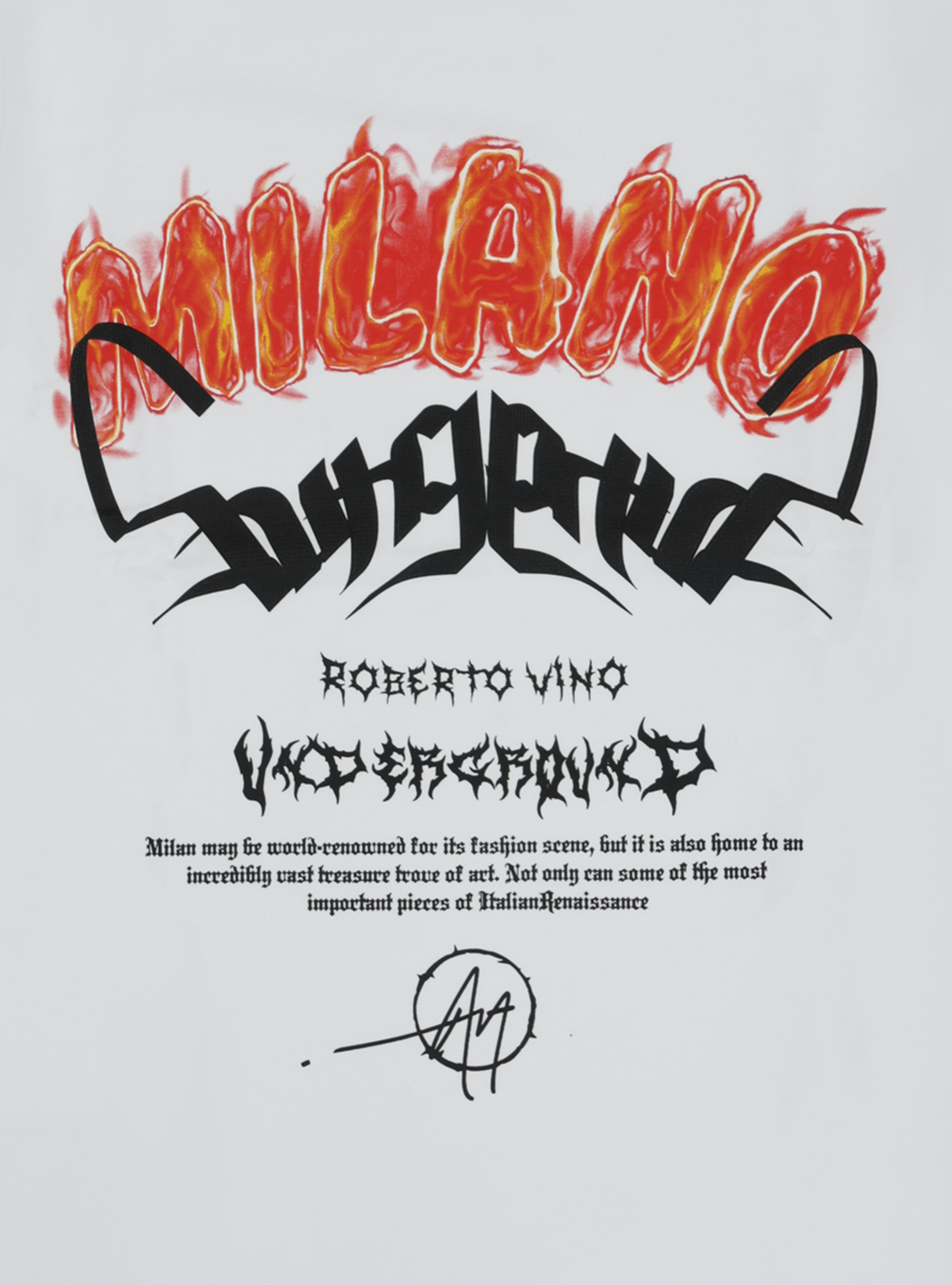 Slim Fit Milano Flame Tee