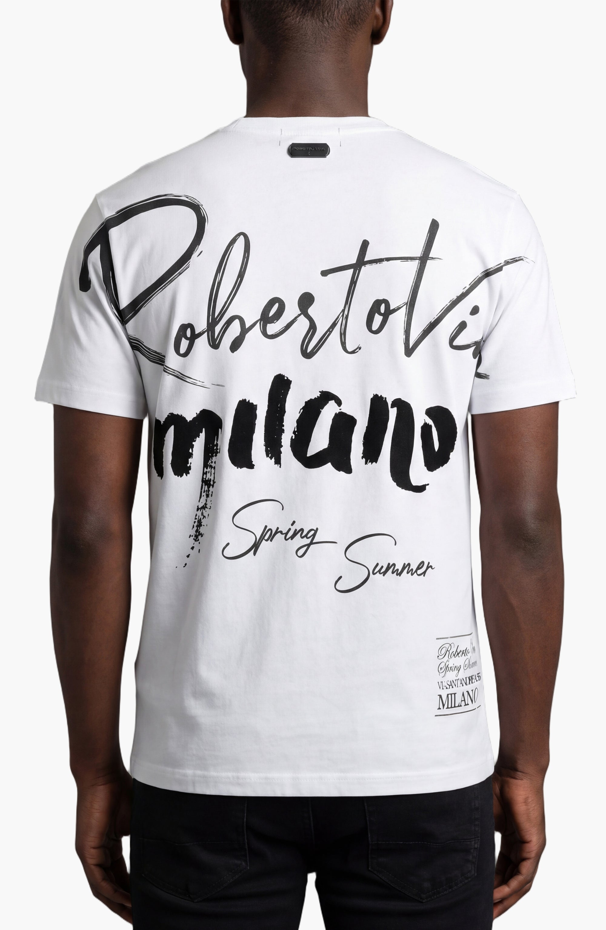 Slim Fit Milano Writing Tee