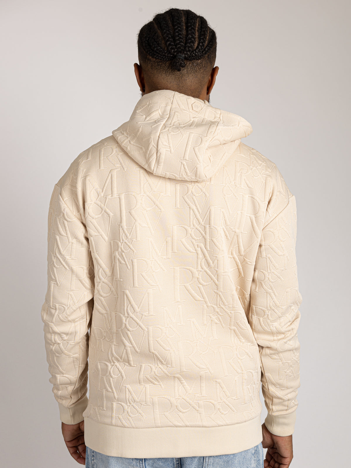 Lightweight Knit Hoodie - Quilted Monogram