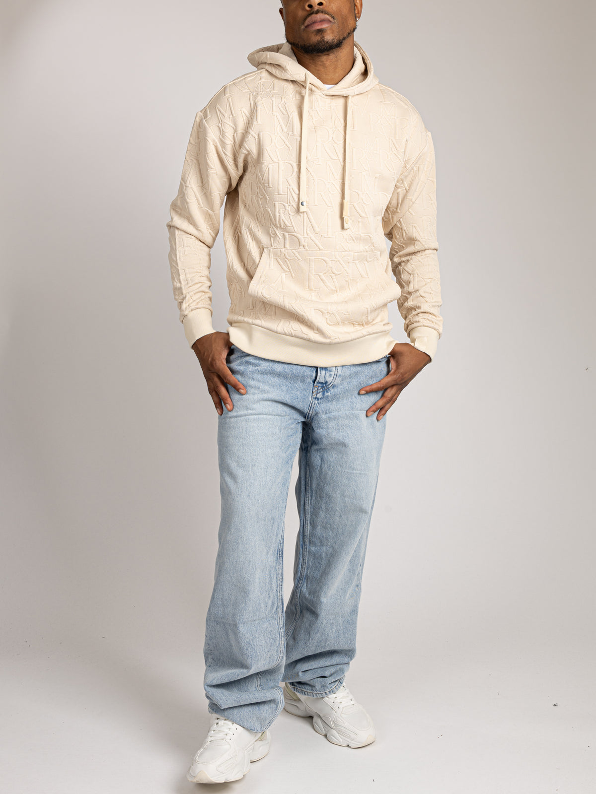 Lightweight Knit Hoodie - Quilted Monogram