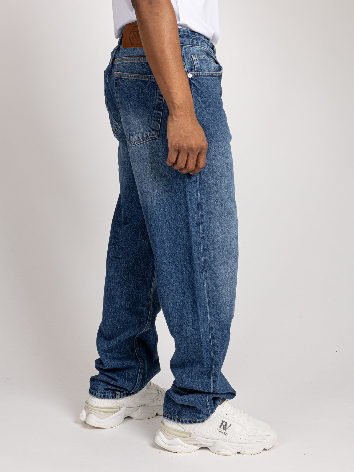 Wide Leg Jeans - Washed