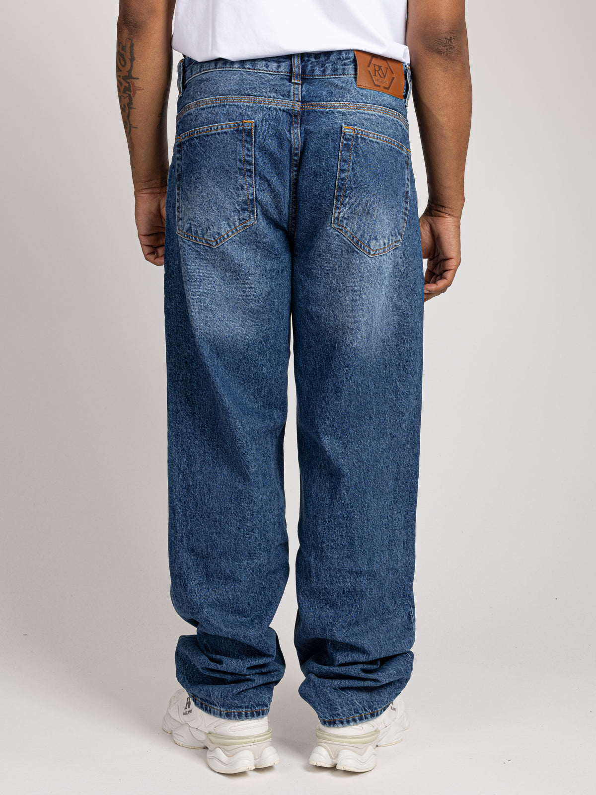 Wide Leg Jeans - Washed
