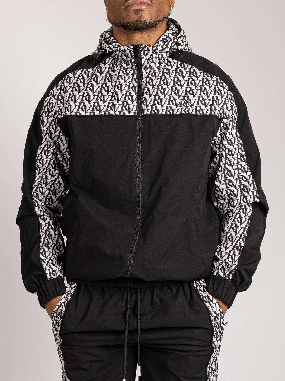 Nylon Jacket - Monogram Panel