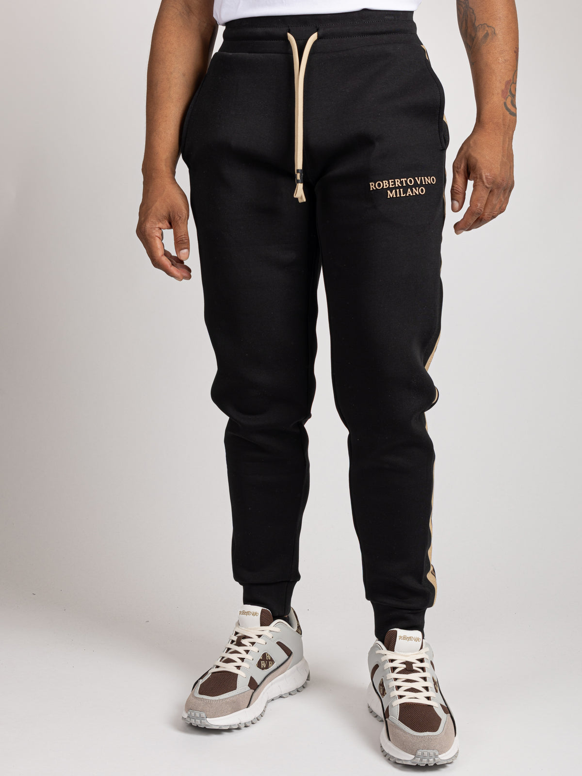 Classic RV Joggers - Gold Stripe