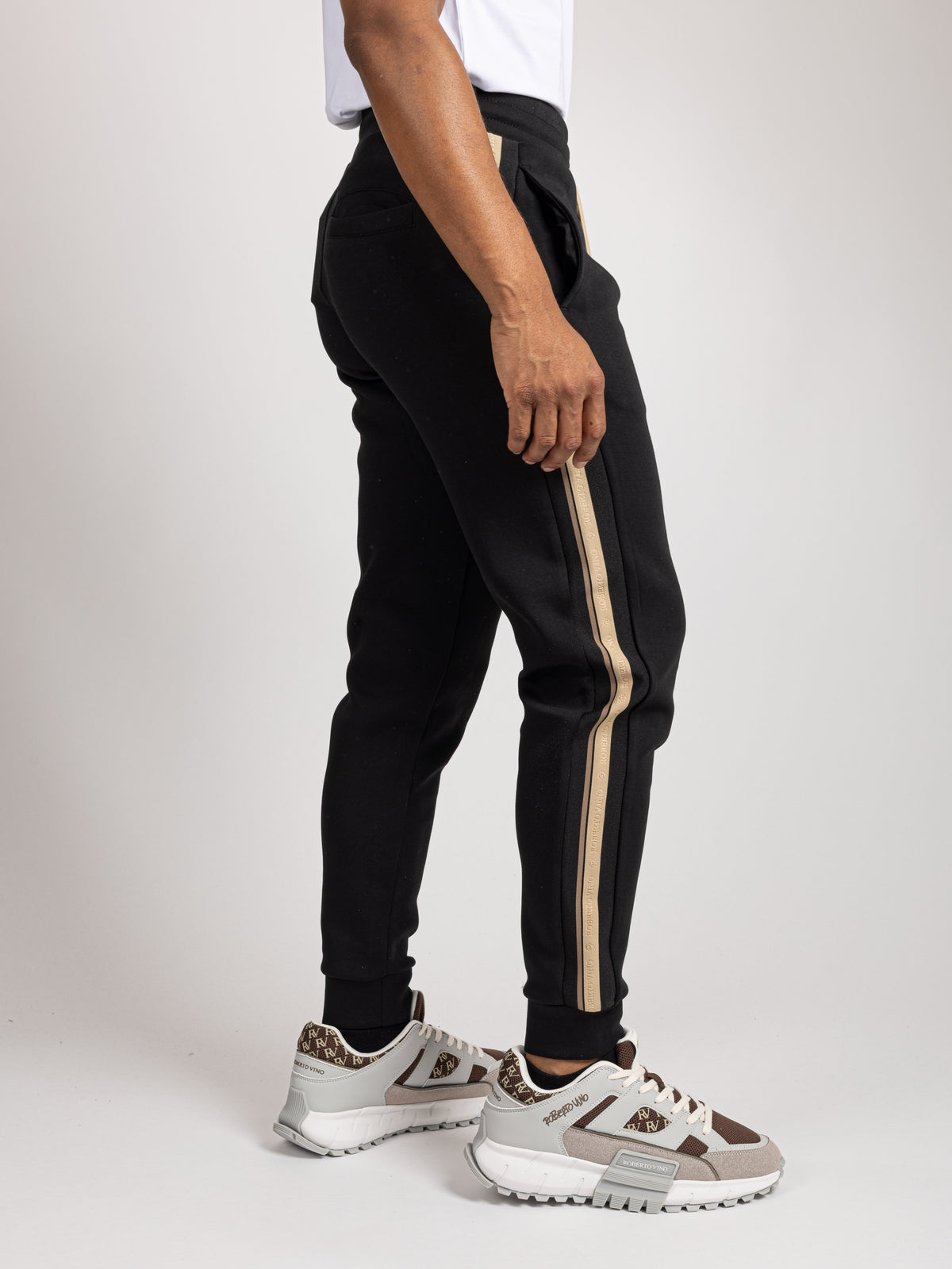 Classic RV Joggers - Gold Stripe