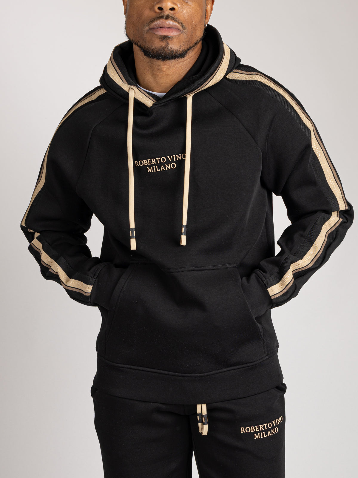 Classic RV Hoodie - Gold Stripe