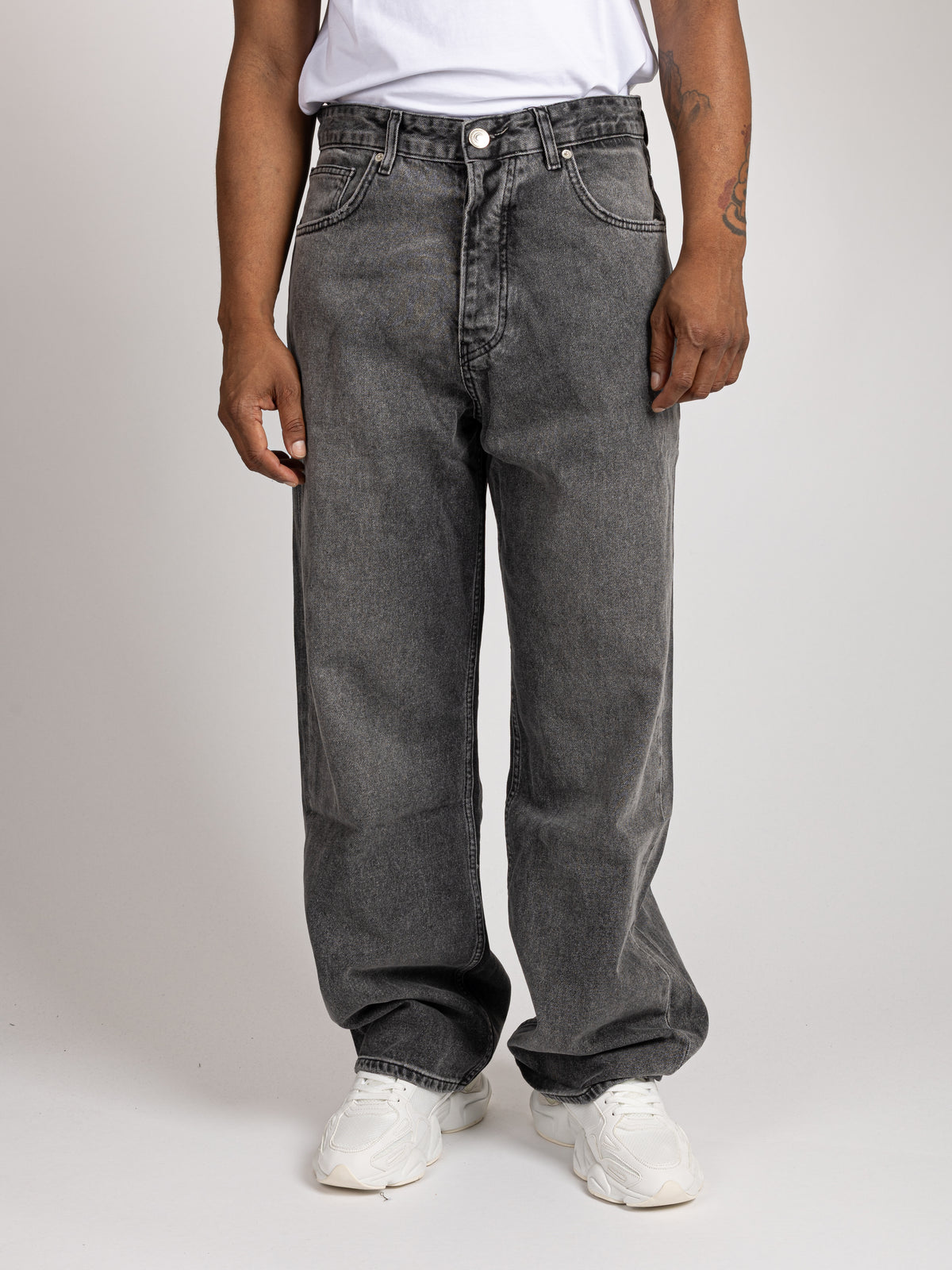 Wide Leg Jeans - Washed