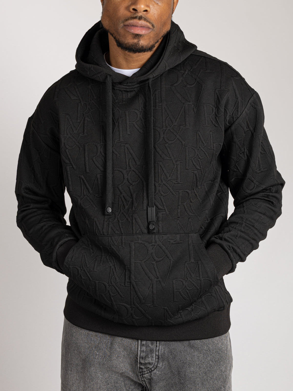Lightweight Knit Hoodie - Quilted Monogram