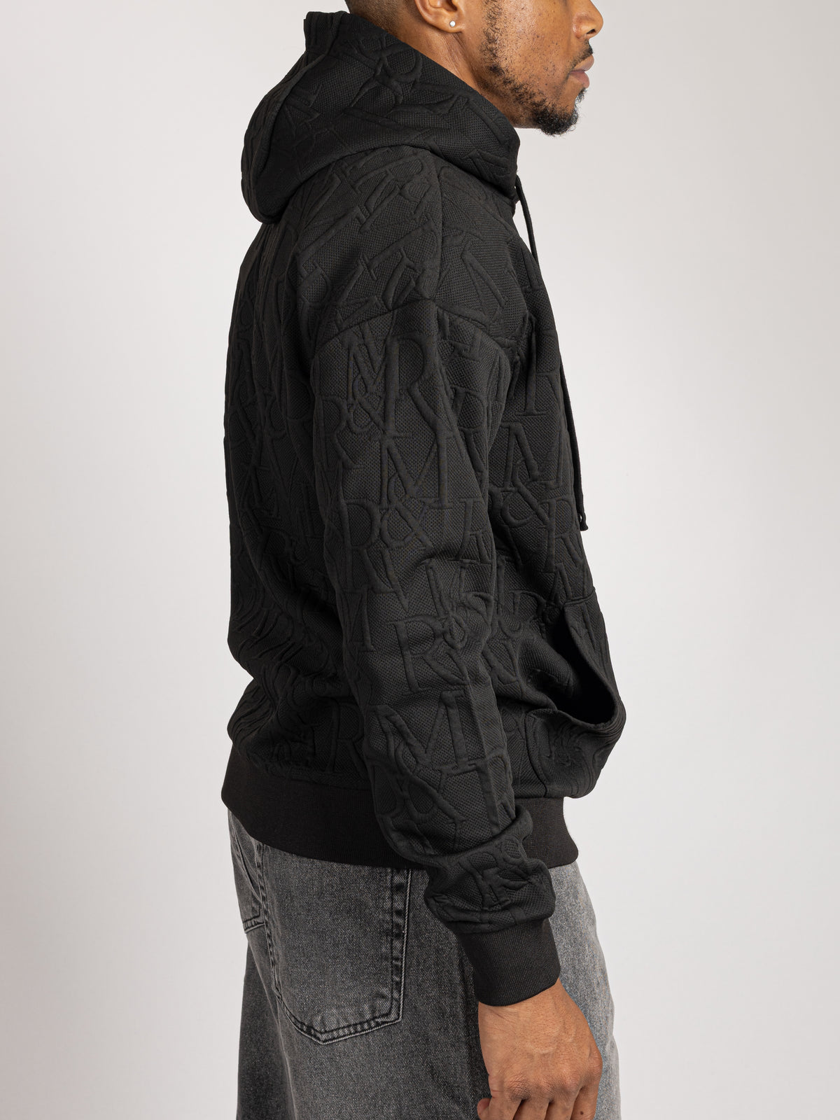 Lightweight Knit Hoodie - Quilted Monogram