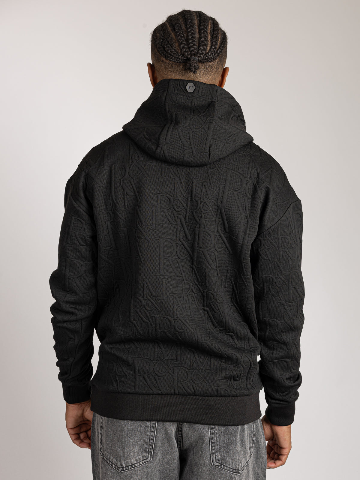 Lightweight Knit Hoodie - Quilted Monogram