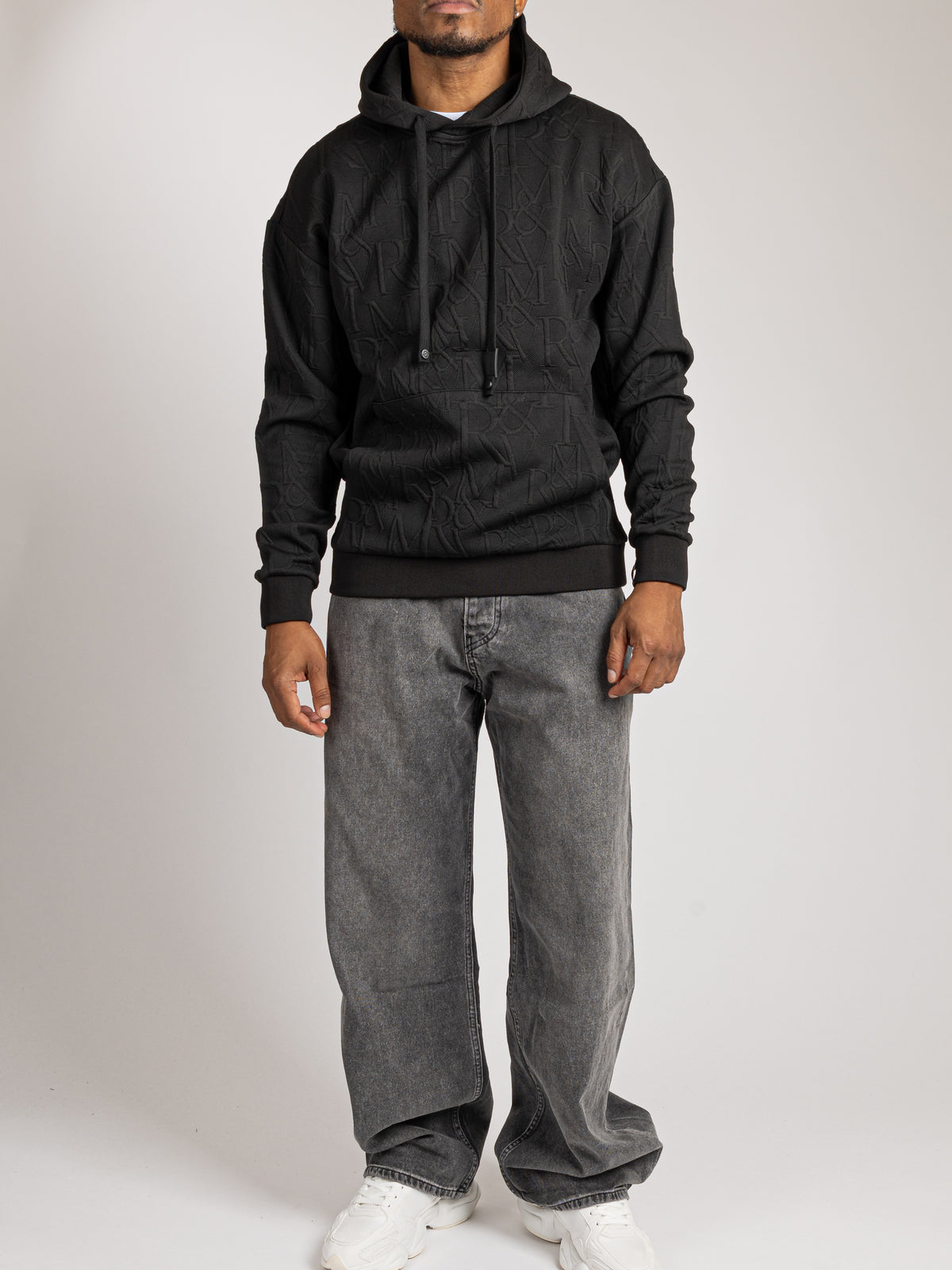 Lightweight Knit Hoodie - Quilted Monogram