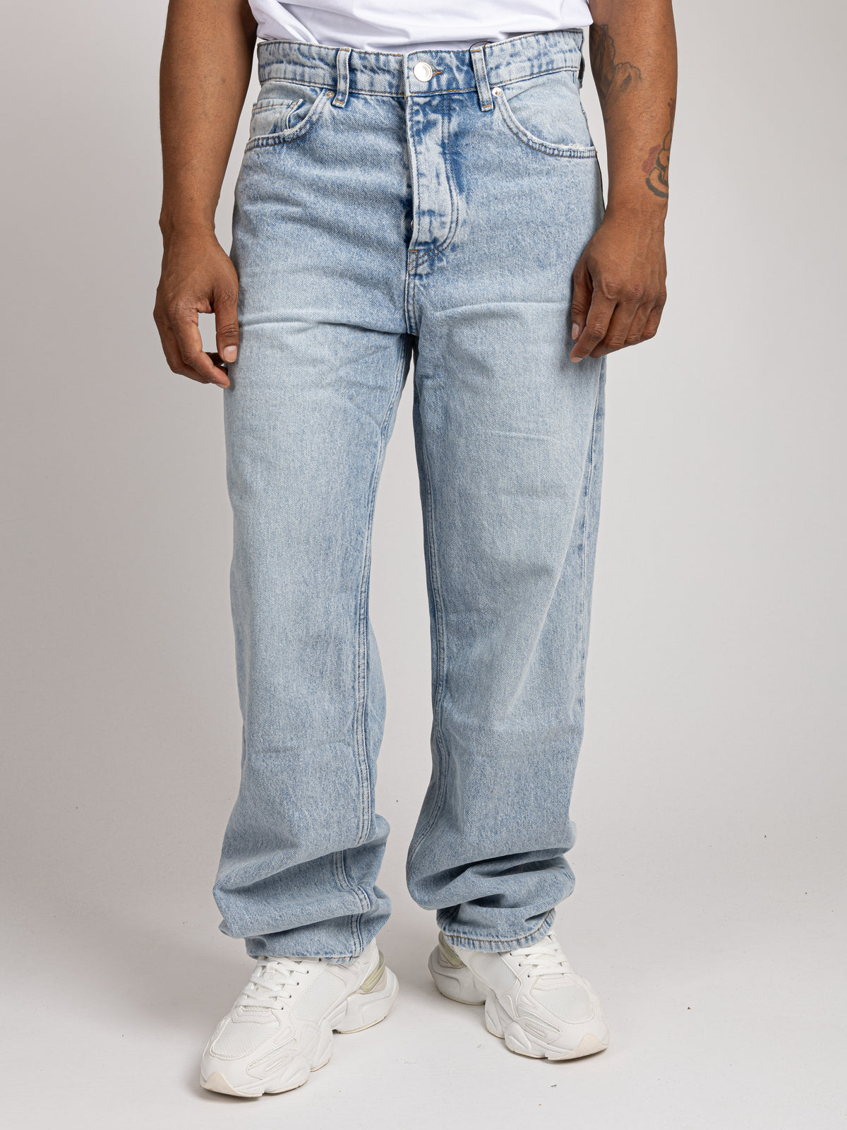 Wide Leg Jeans - Washed