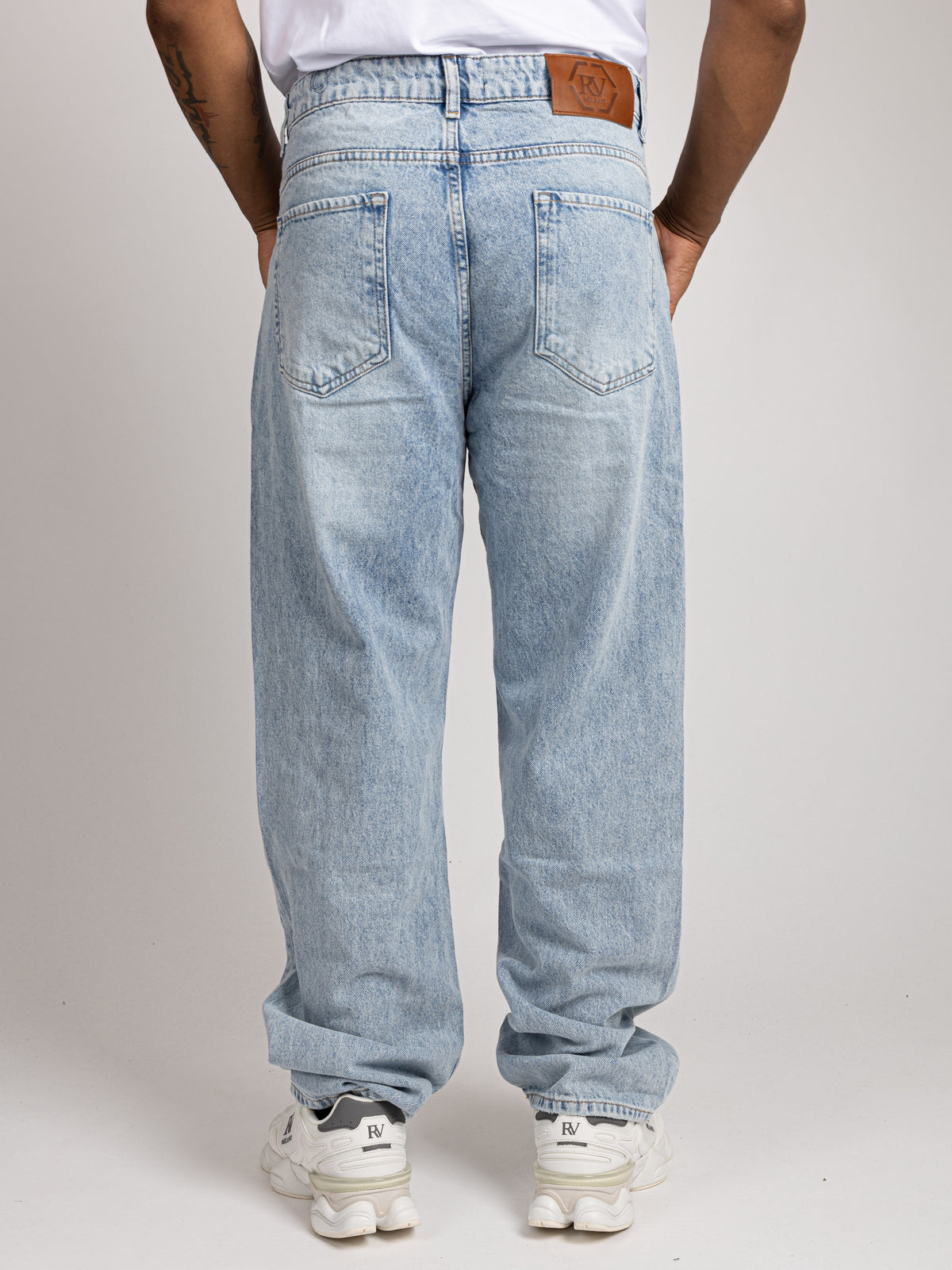 Wide Leg Jeans - Washed