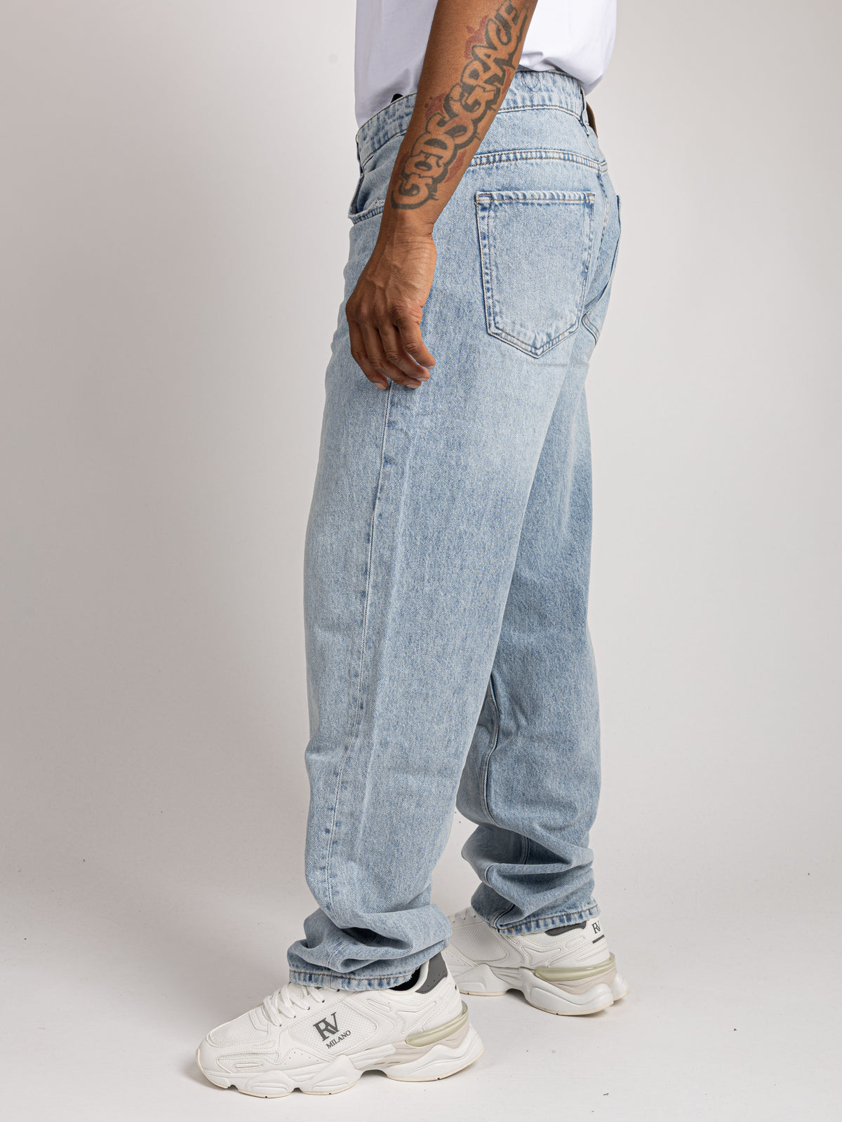 Wide Leg Jeans - Washed