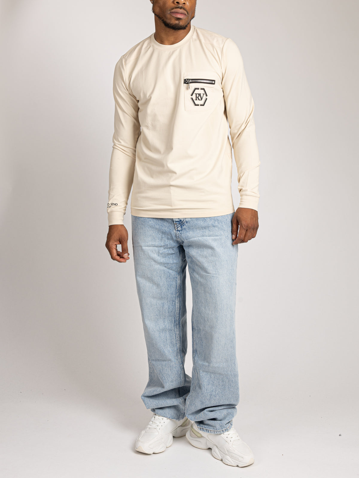 Slim Fit Long Sleeve Tee - Crest Logo